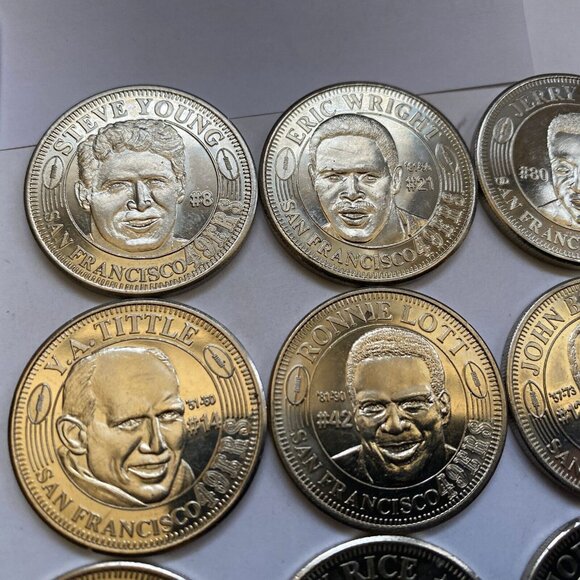 San Francisco 49ers then and now 1994-95 collectable coins 12 of 20 Lot #5 - Picture 8 of 8